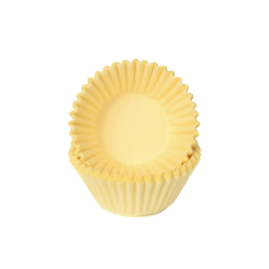 House of Marie Chocolade Baking Cups Pastel Geel pk/100