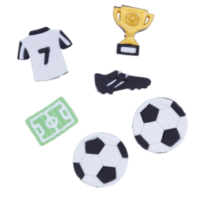Eetbare Cupcake Toppers Voetbal 6st - PME