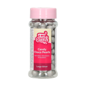 Candy Choco Parels Large Zilver 70 g - FunCakes