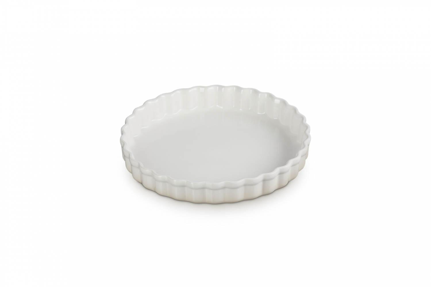 Fluted Flan Ovenschaal Meringue 24 cm - Le Creuset